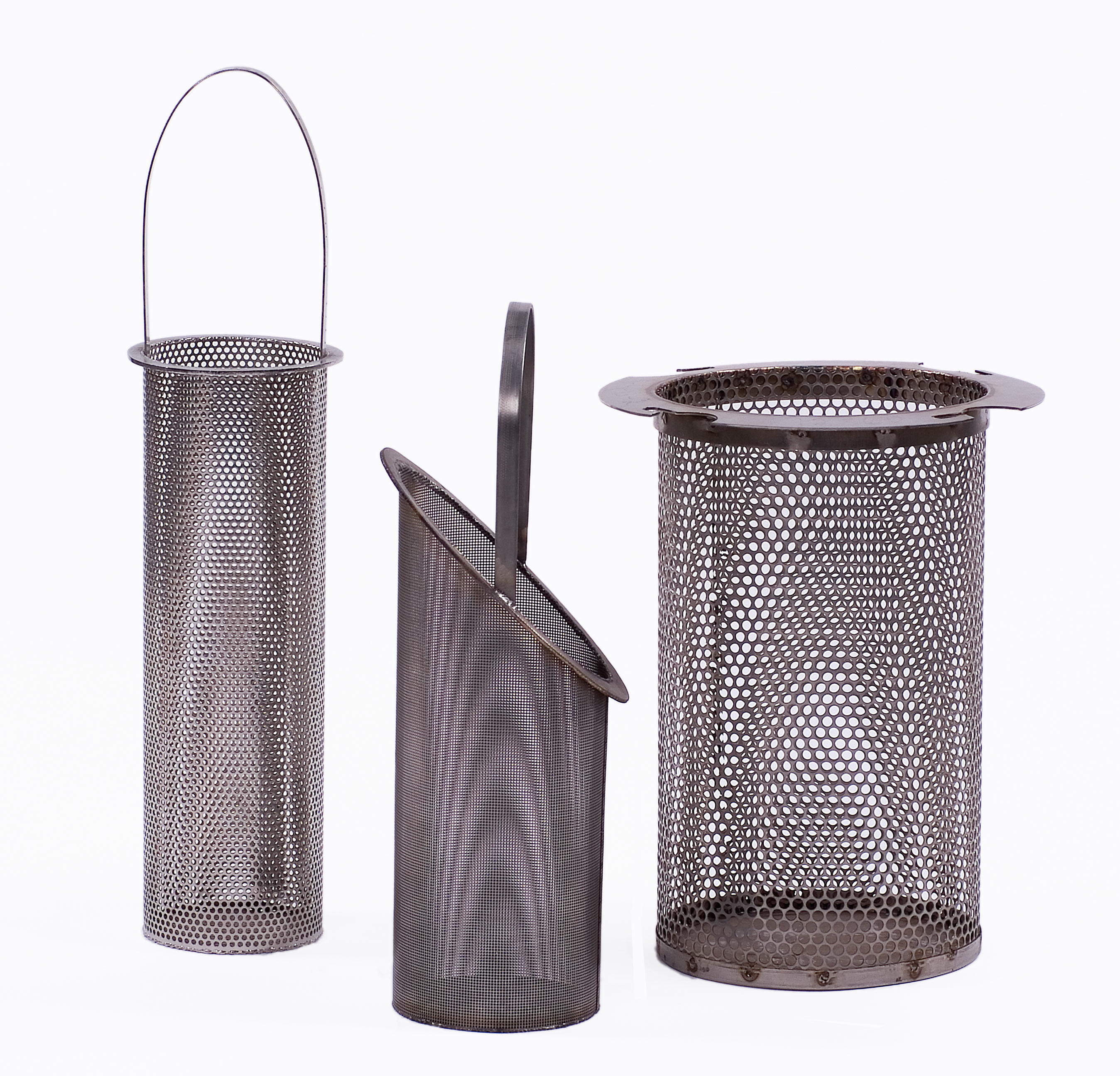 Perforated metal and wire mesh basket strainers FiltrIndustries